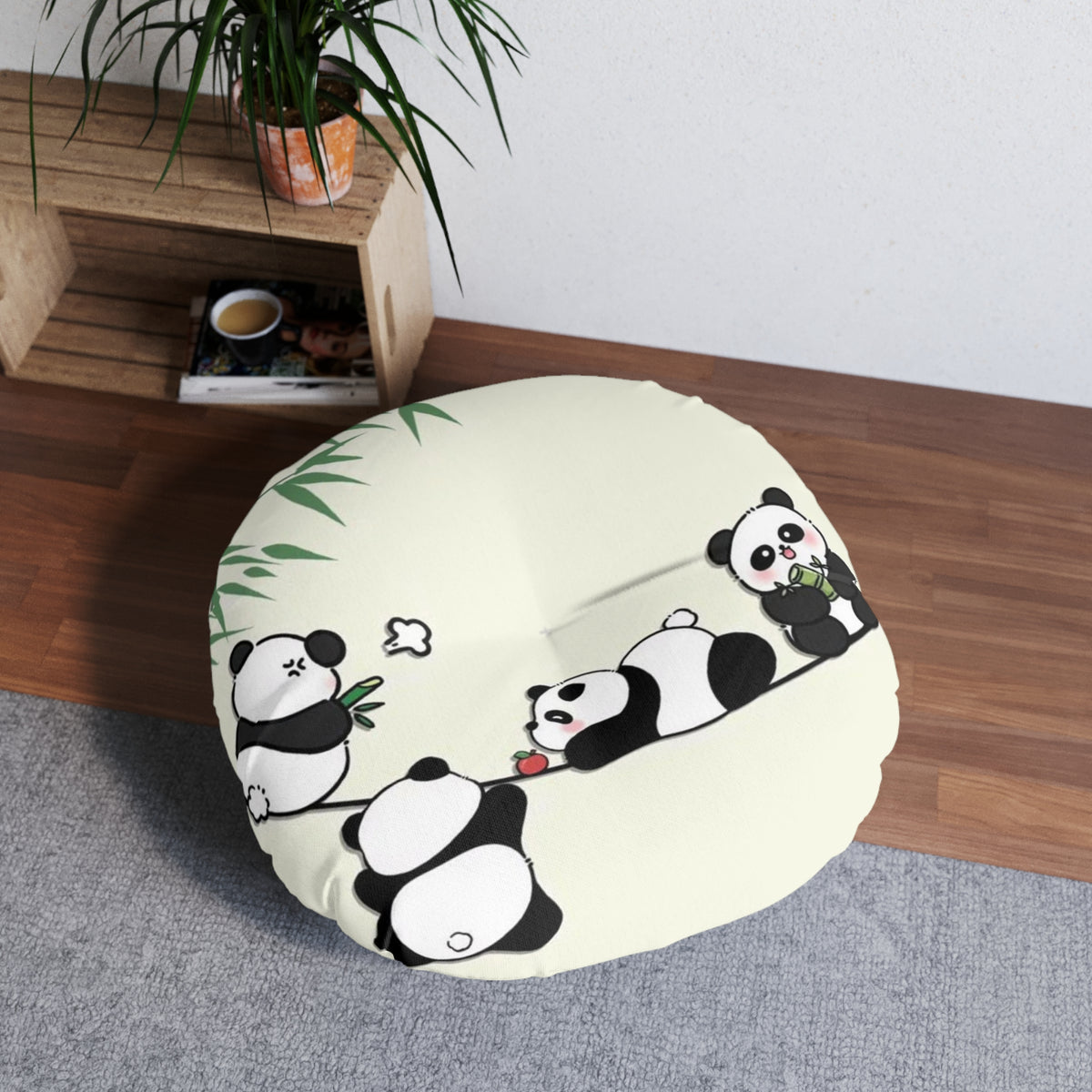 Tufted Floor Pillow, Round