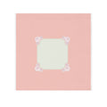 Pink Floral Frame Face Towel — Decorative Square Hand & Face Cloth