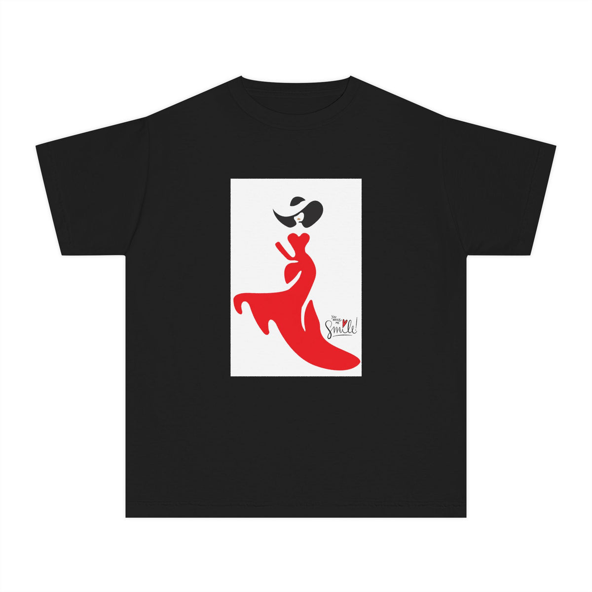 Youth Tee — Red Flamenco Dancer Graphic