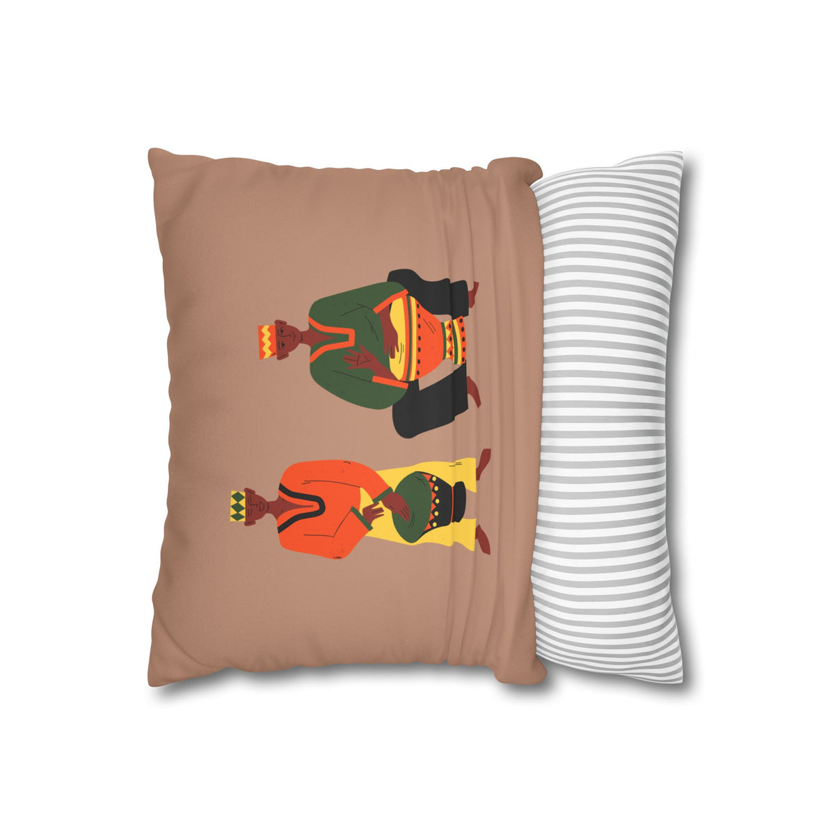 Faux Suede Square Pillowcase