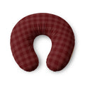 Red Buffalo Plaid Nursing Pillow Cover — Cozy Farmhouse Nursing Pillow Case