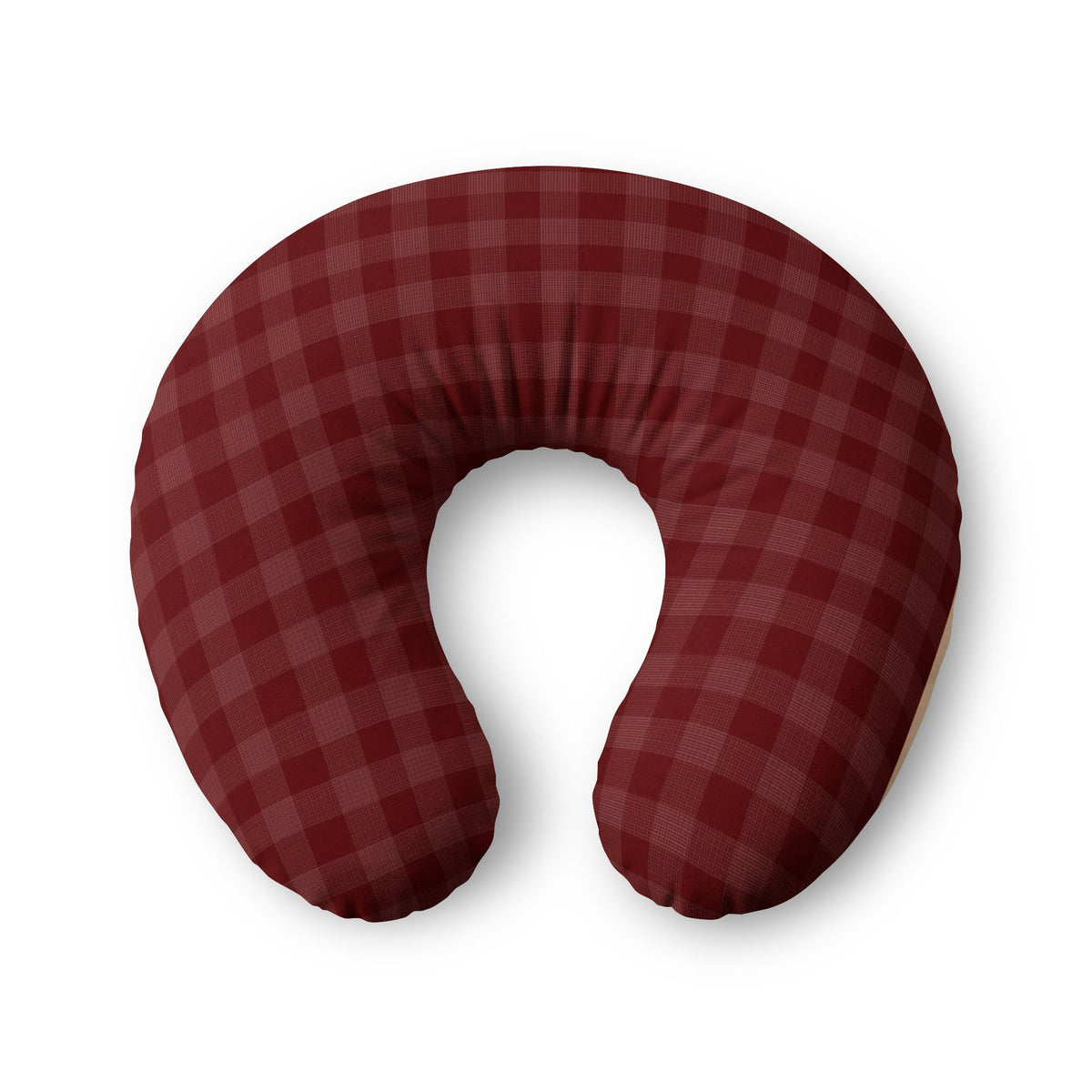Red Buffalo Plaid Nursing Pillow Cover — Cozy Farmhouse Nursing Pillow Case