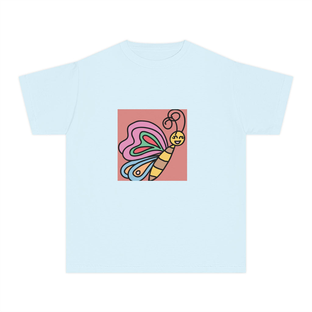 Kids Butterfly Graphic Tee — Colorful Happy Bug Design
