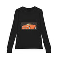 Orange Convertible Car Youth Long Sleeve Tee | Kids Sports Car Shirt
