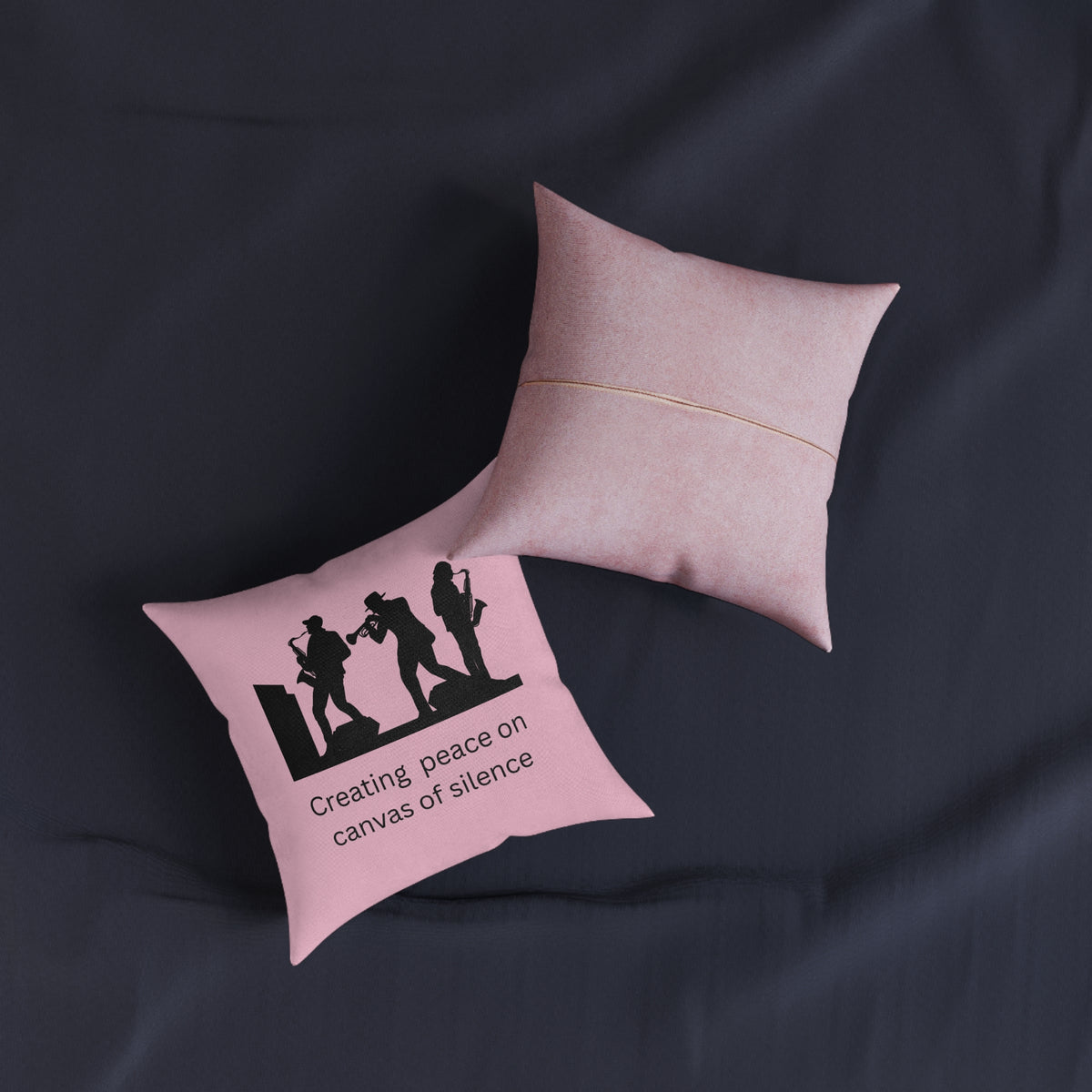 Square Pillow - Pink Back