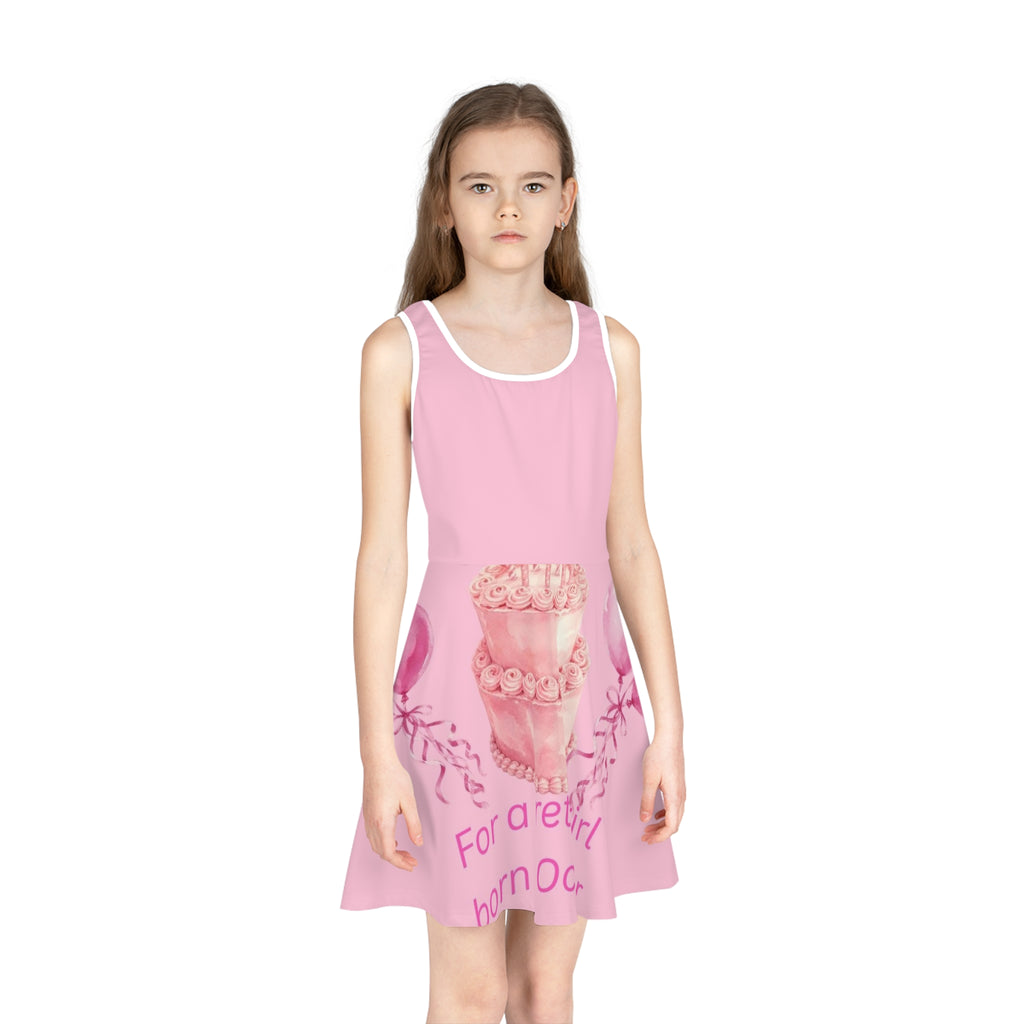 Girls' Sleeveless Sundress (AOP)