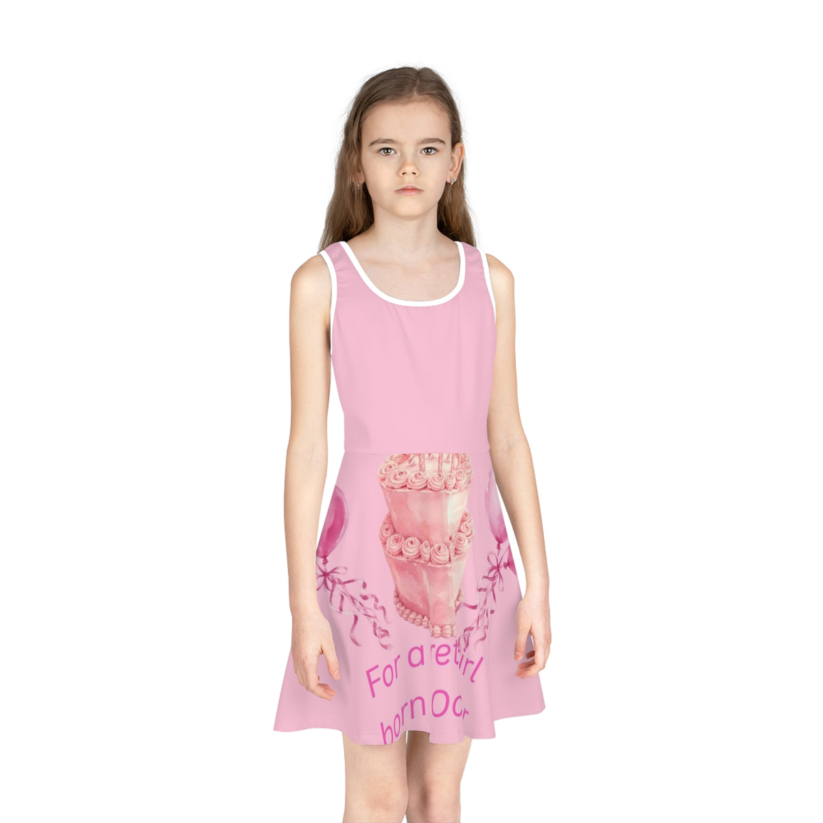Girls' Sleeveless Sundress (AOP)