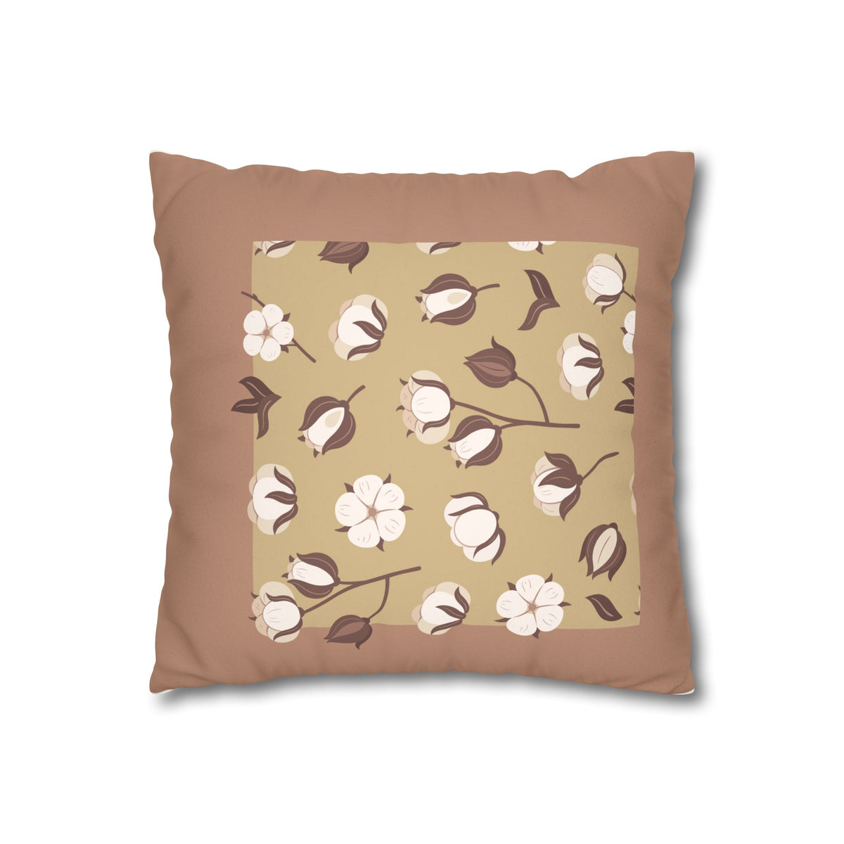 Faux Suede Square Pillowcase