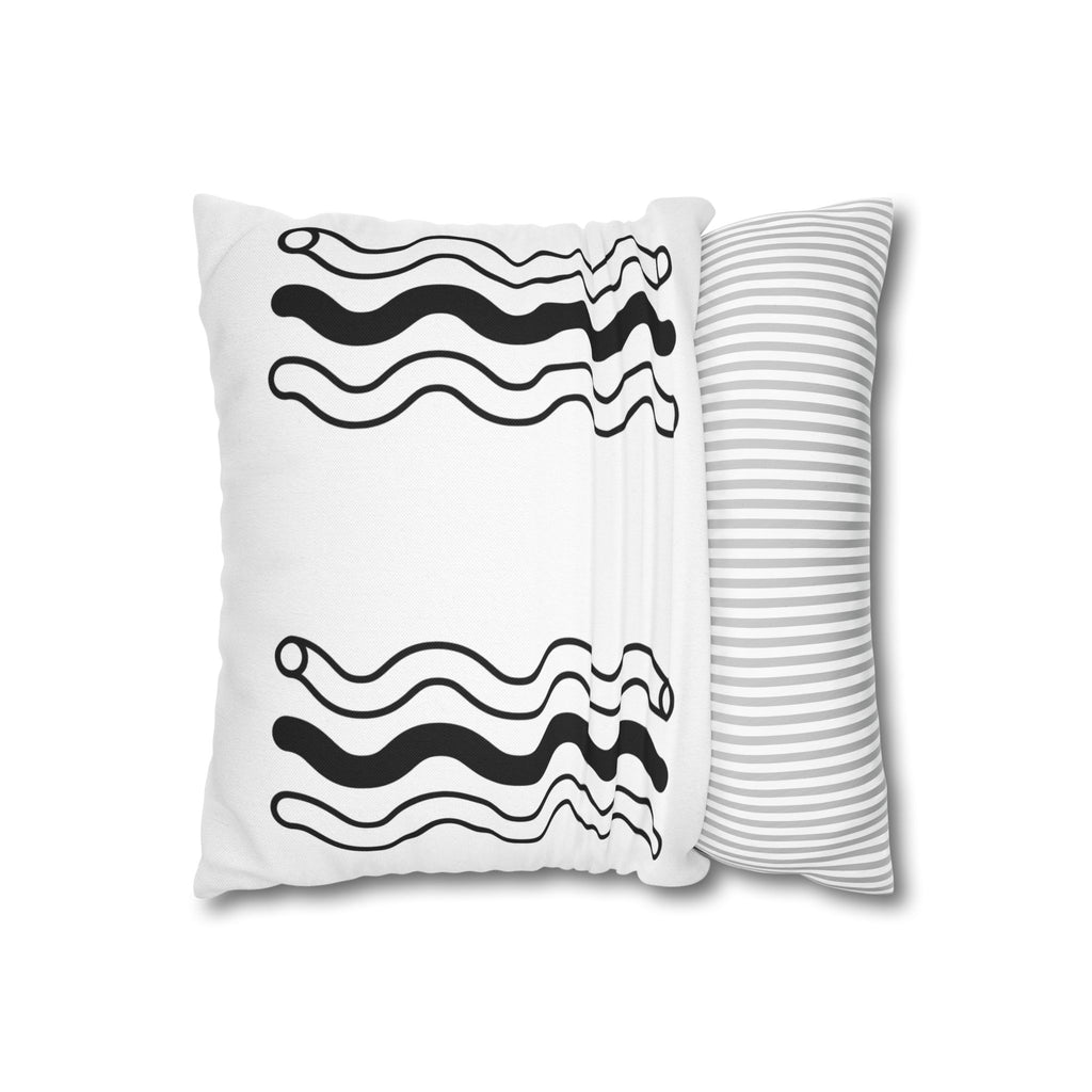 Spun Polyester Square Pillowcase