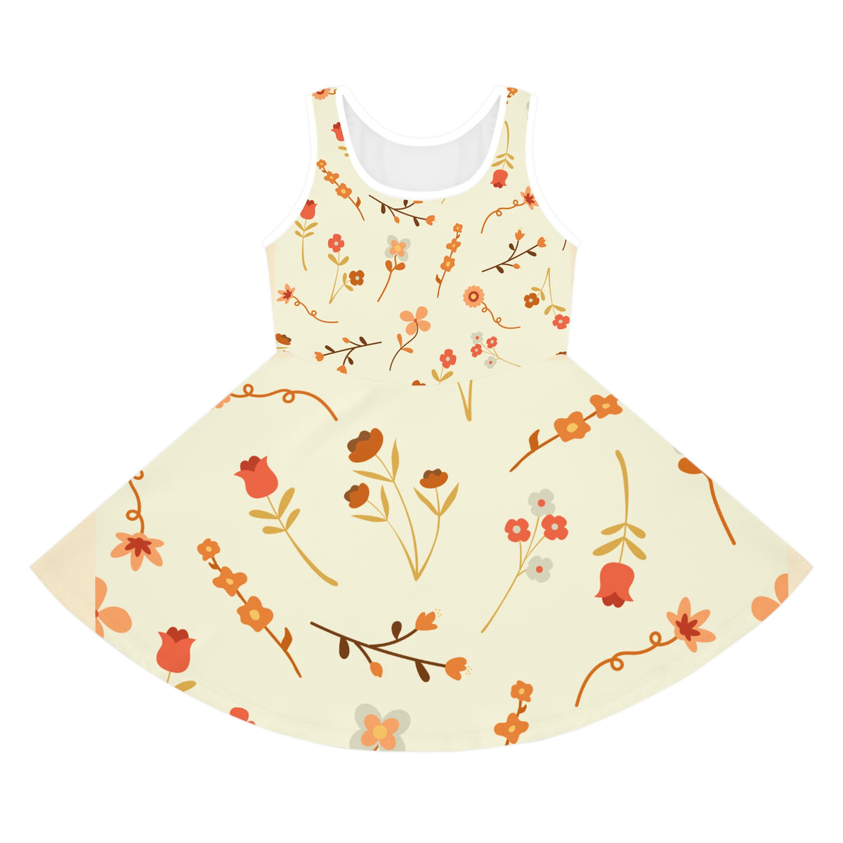 Girls' Sleeveless Sundress (AOP)