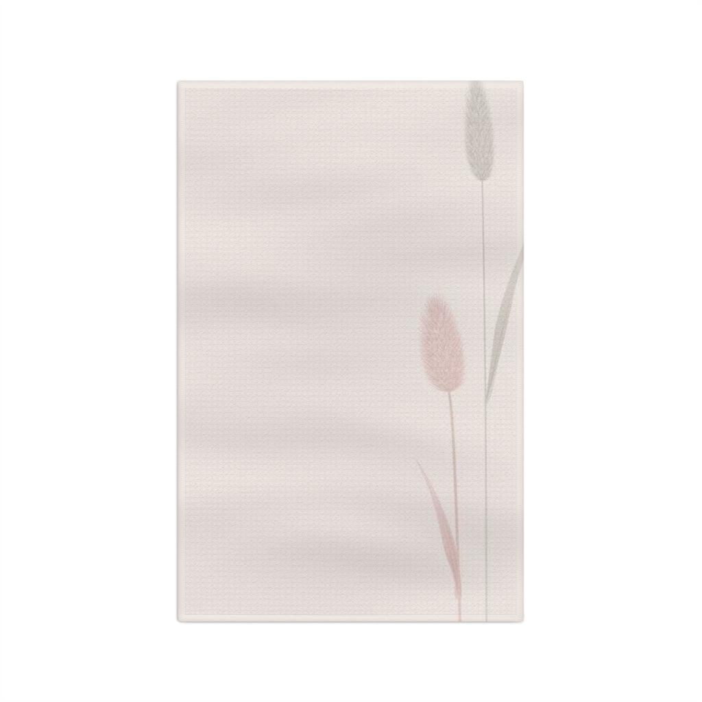 Microfiber Tea Towel - Minimal Pastel Tulip Kitchen Towel, Soft Floral Dish Cloth for Spring & Housewarming