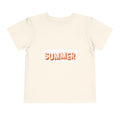 Sunset Block Letter logo Toddler Tee | Minimal Center Chest