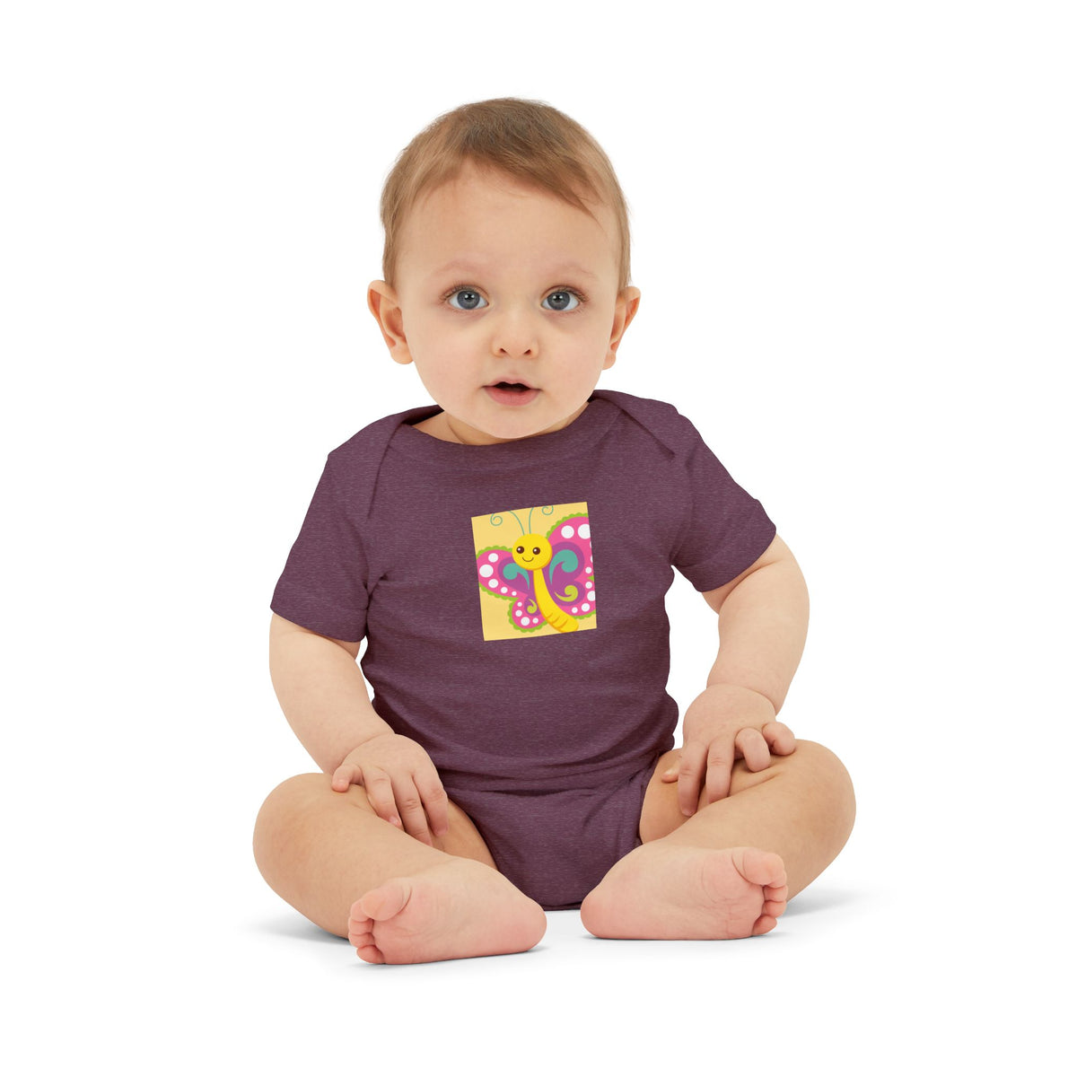 Baby Onesie with Colorful Cartoon Octopus — Cute Infant Bodysuit