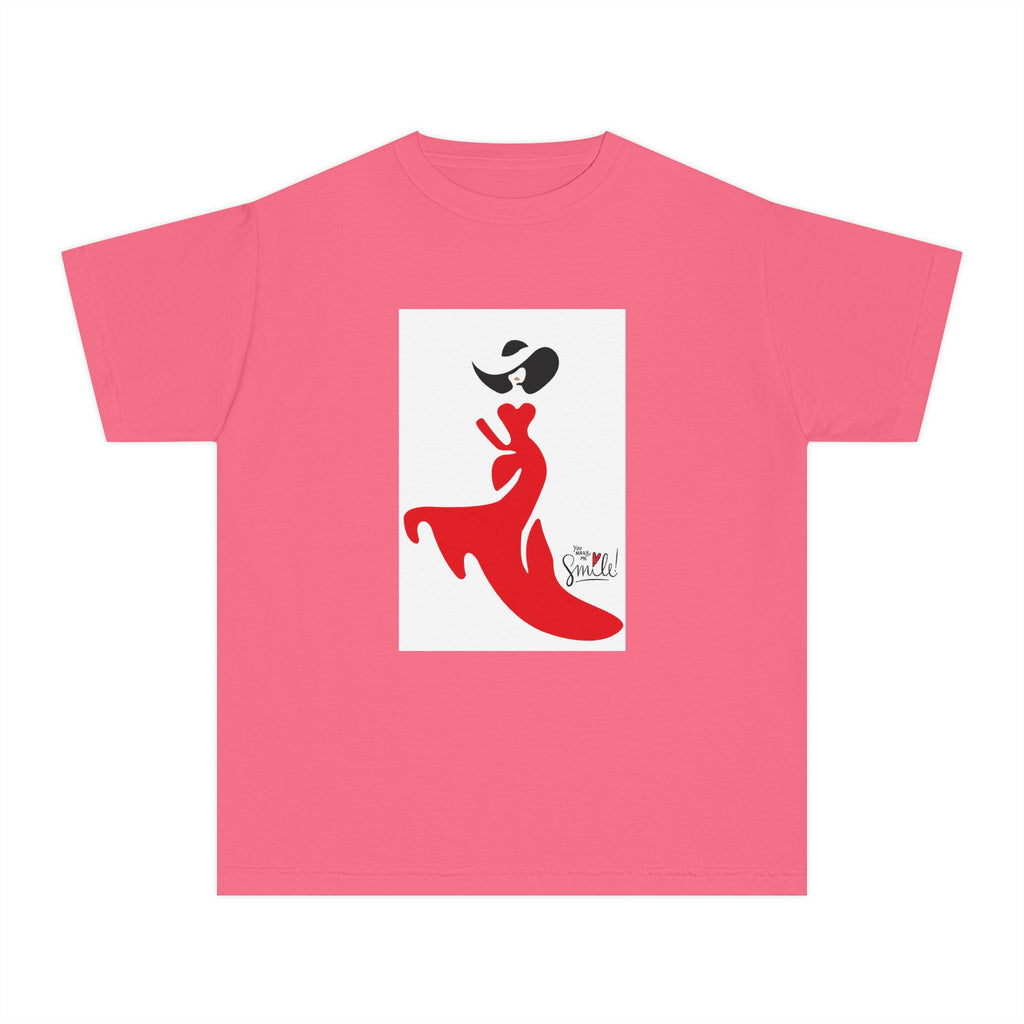 Youth Tee — Red Flamenco Dancer Graphic
