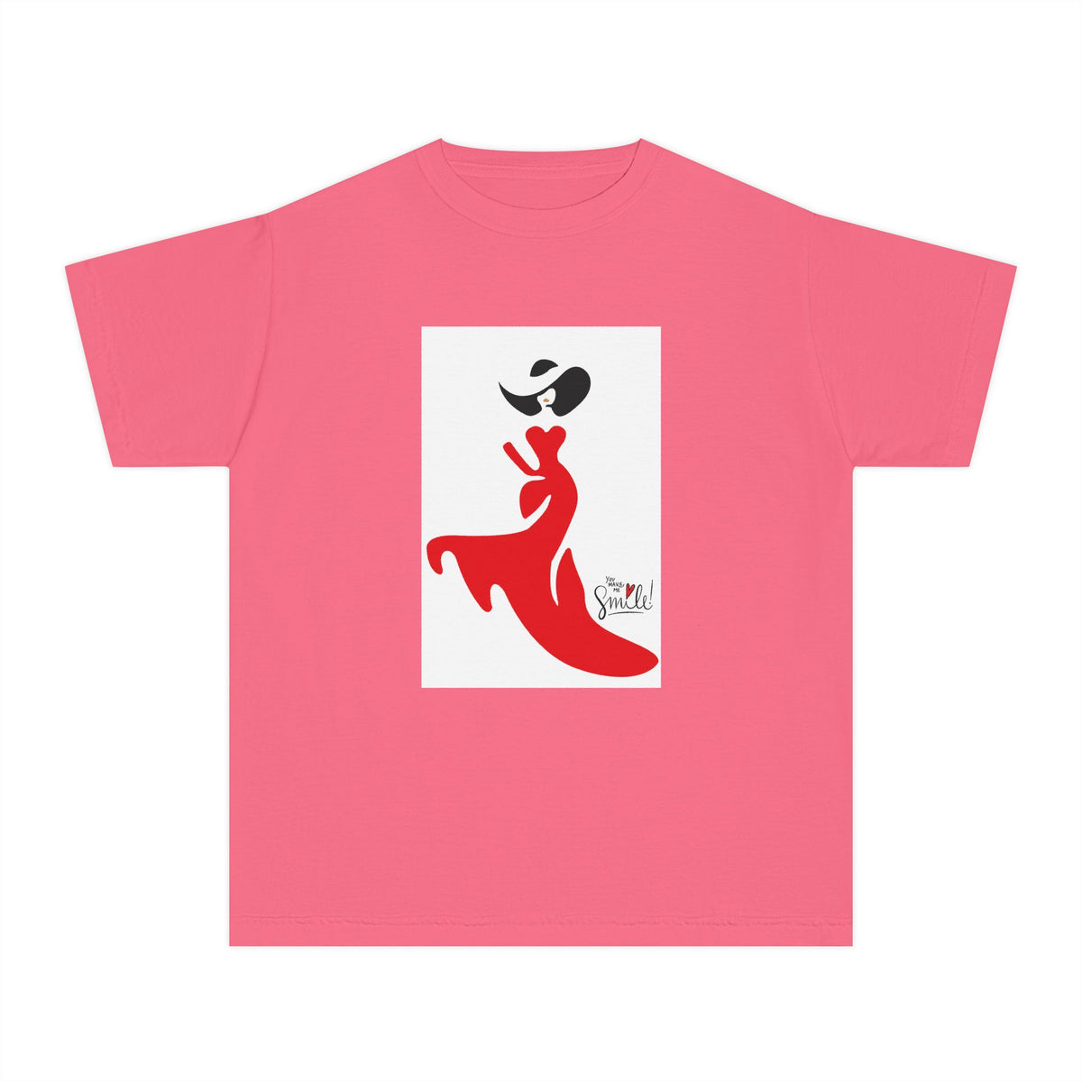 Youth Tee — Red Flamenco Dancer Graphic