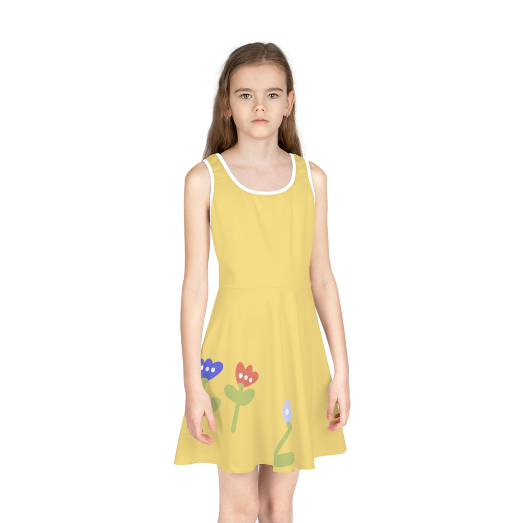 Girls' Sleeveless Sundress (AOP)