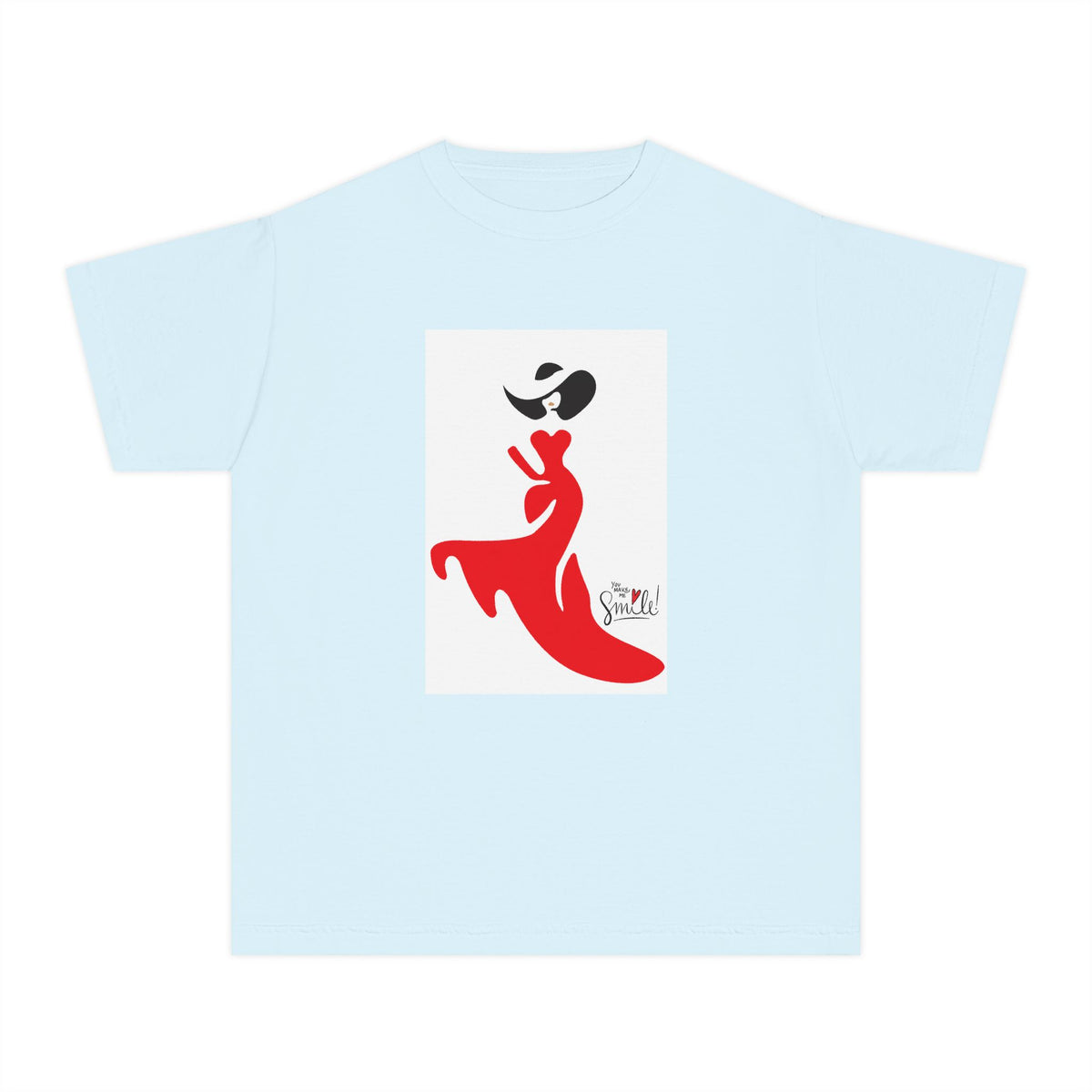 Youth Tee — Red Flamenco Dancer Graphic
