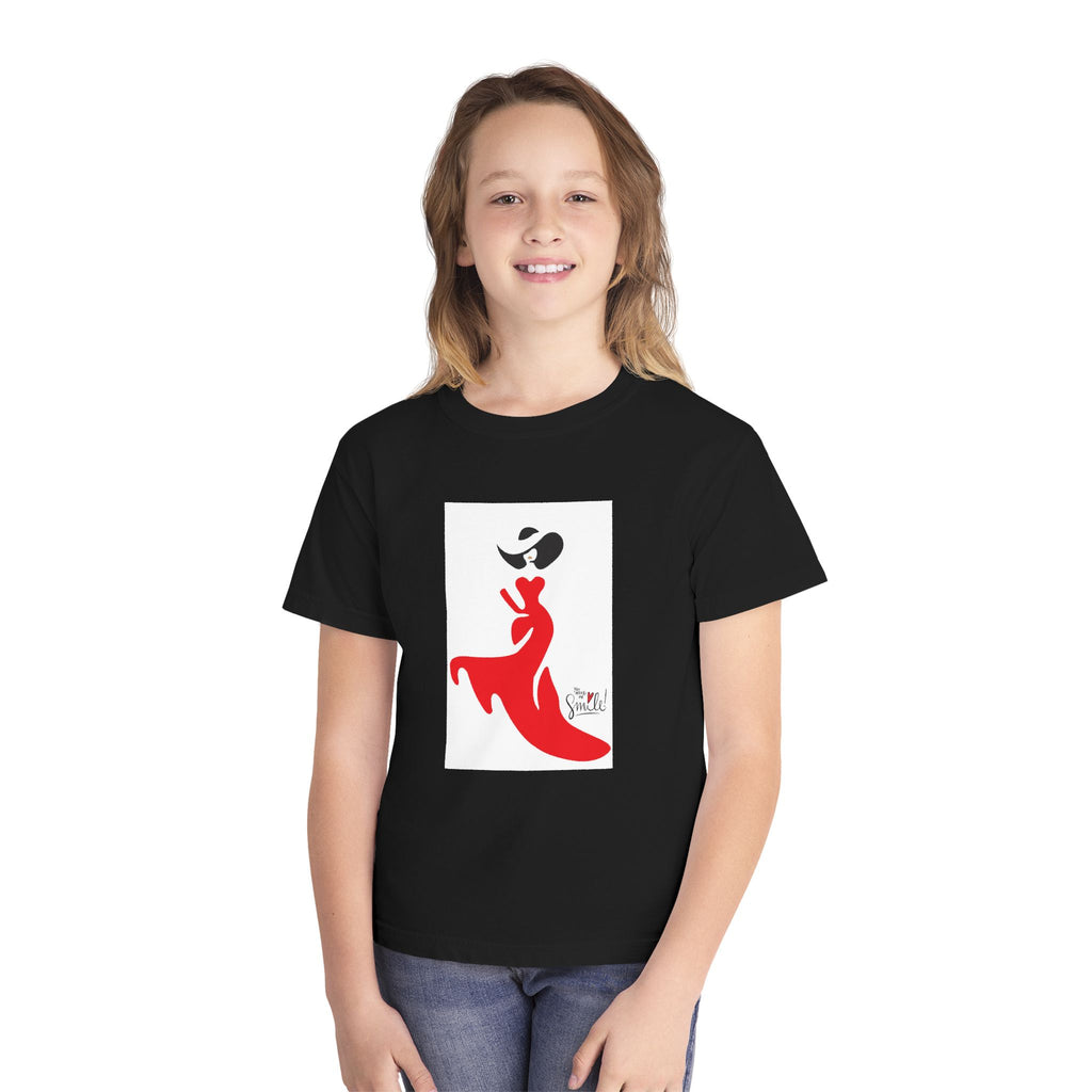 Youth Tee — Red Flamenco Dancer Graphic
