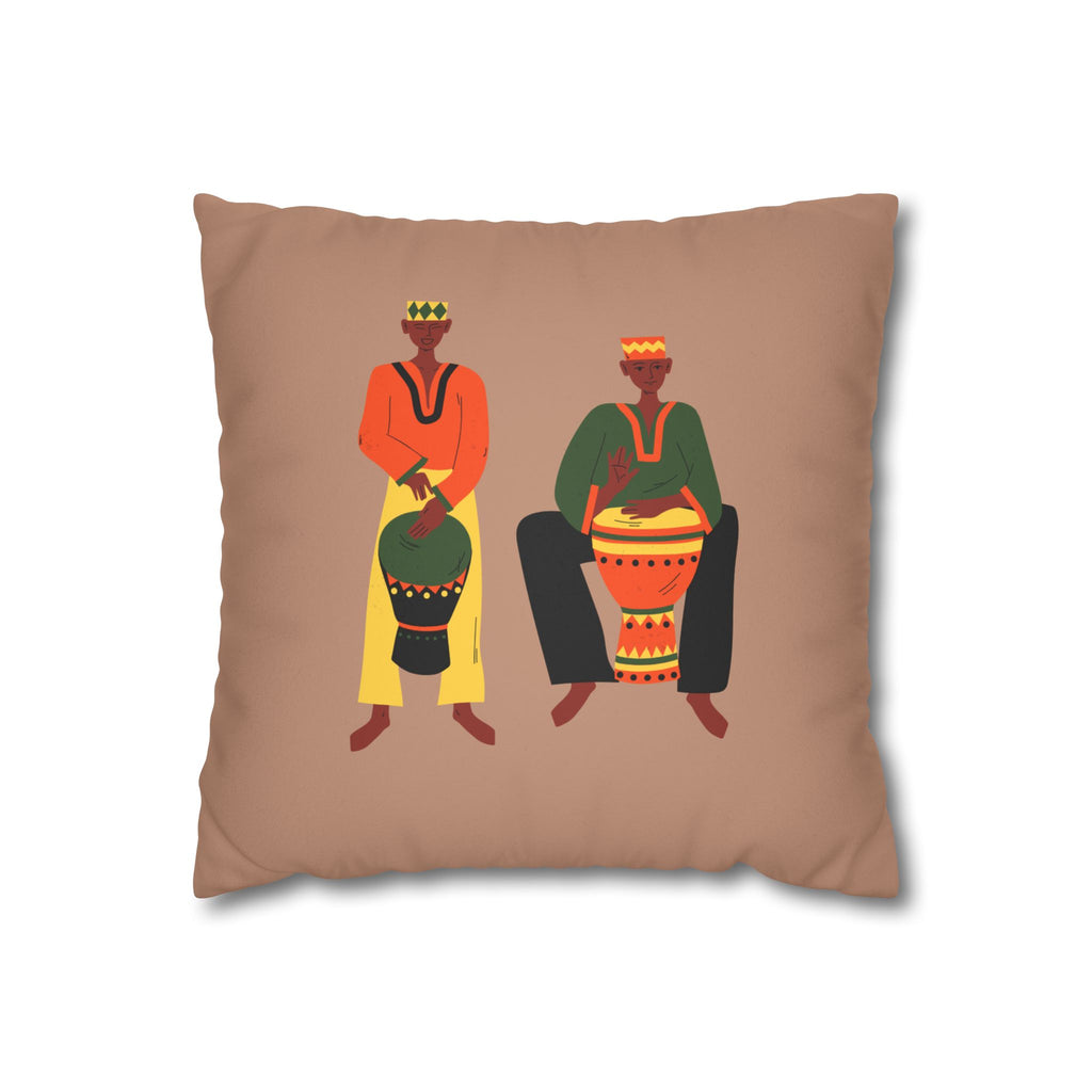 Faux Suede Square Pillowcase