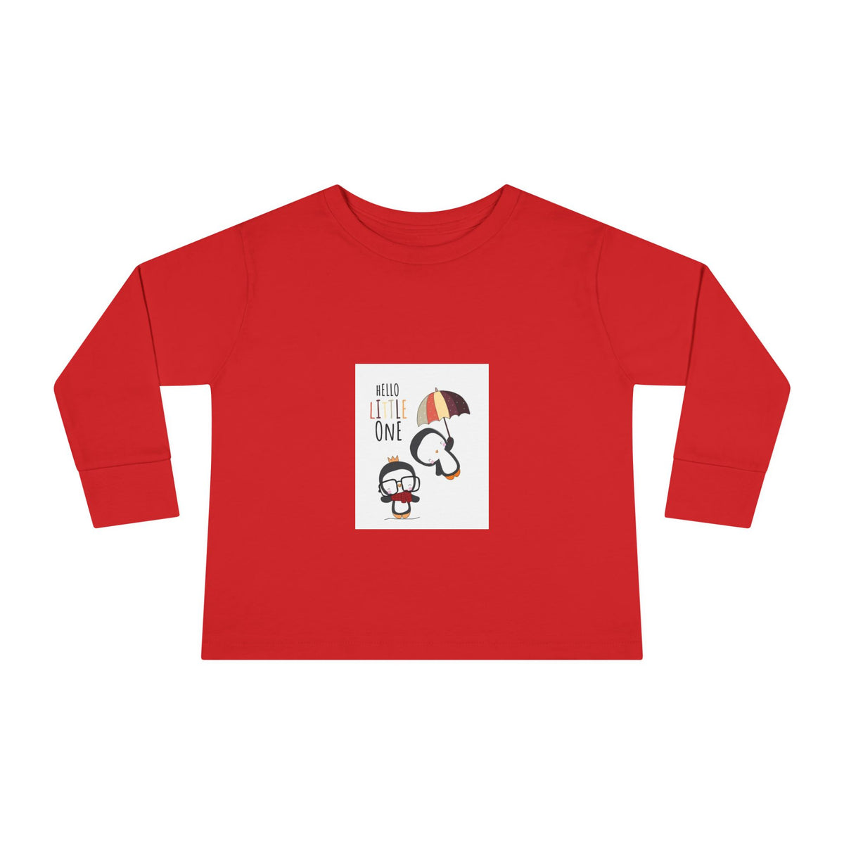 Toddler Tee — 'Hello Little One' Umbrella & Bunny First Birthday Shirt