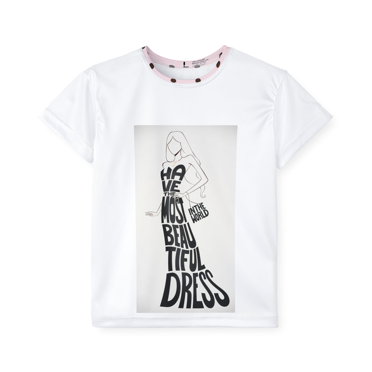 Kids Sports Jersey — 'Have the Most Beautiful Dress' Graphic Athletic Tee