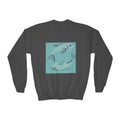 Youth Crewneck Sweatshirt — Playful Koi Fish Graphic Pullover