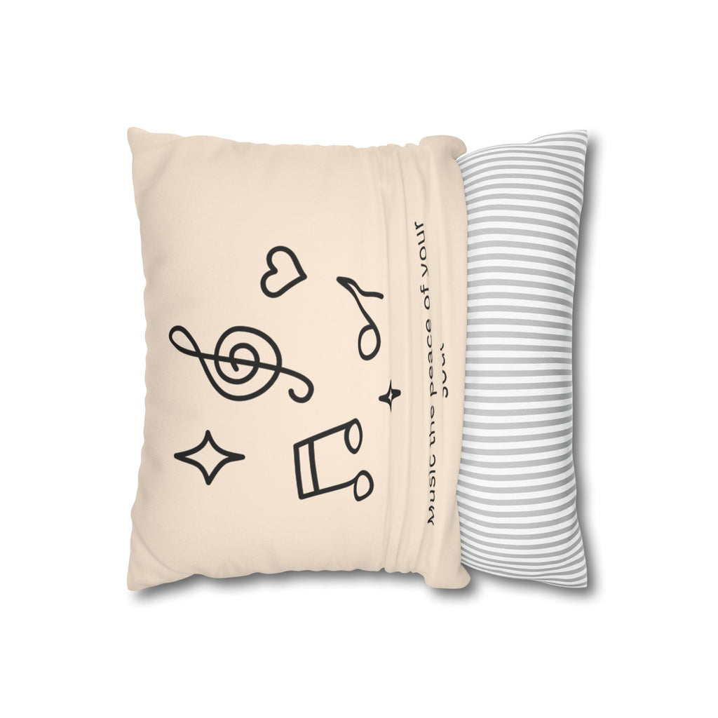 Faux Suede Square Pillowcase