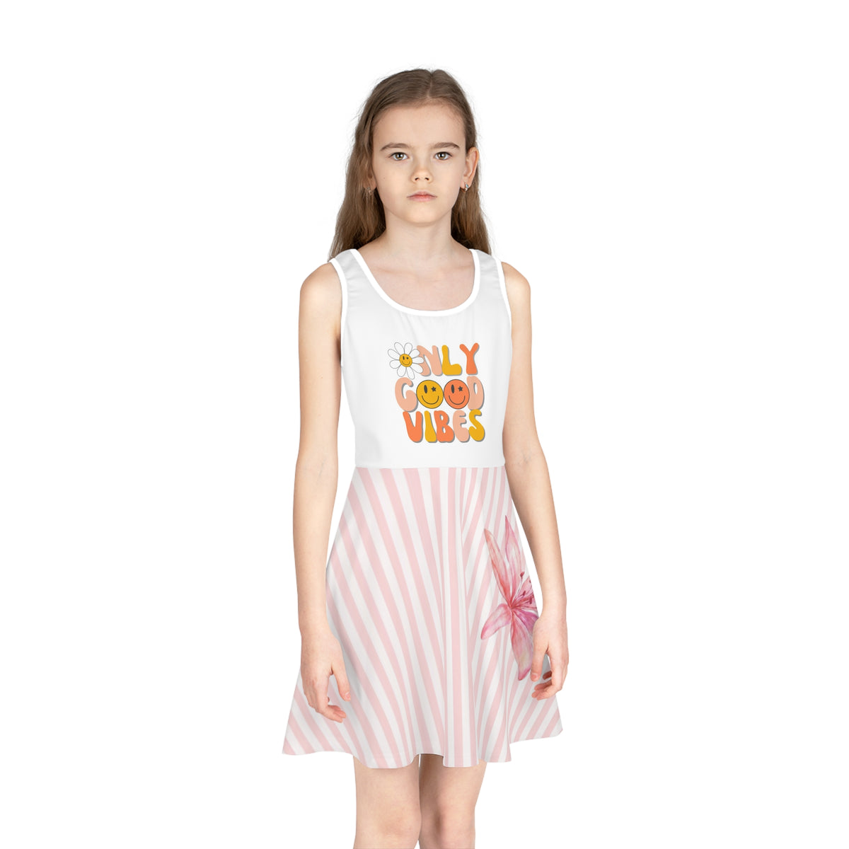 Girls' Sleeveless Sundress (AOP)