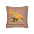 Faux Suede Square Pillowcase
