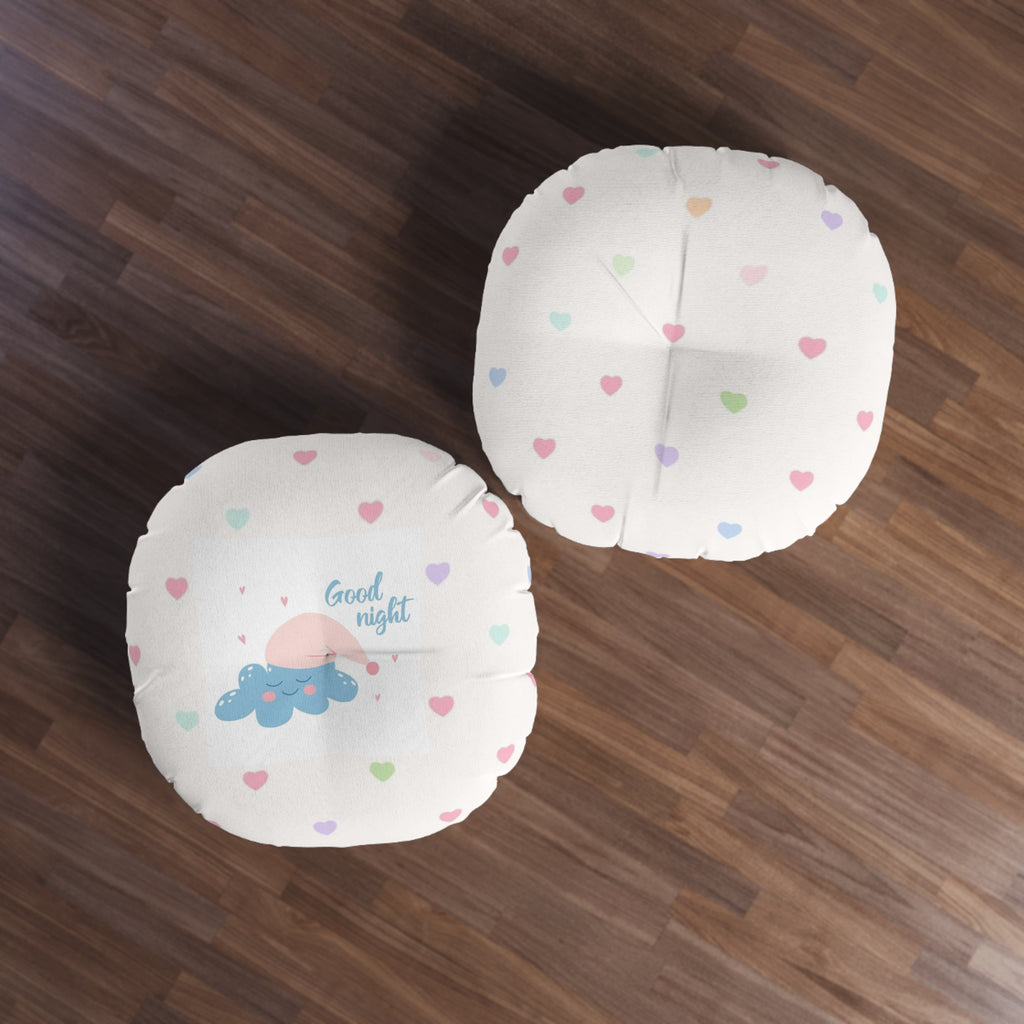 Tufted Floor Pillow, Round