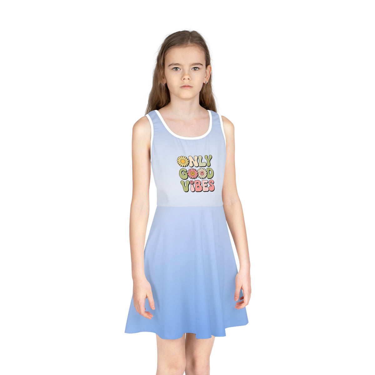 Girls' Sleeveless Sundress (AOP)