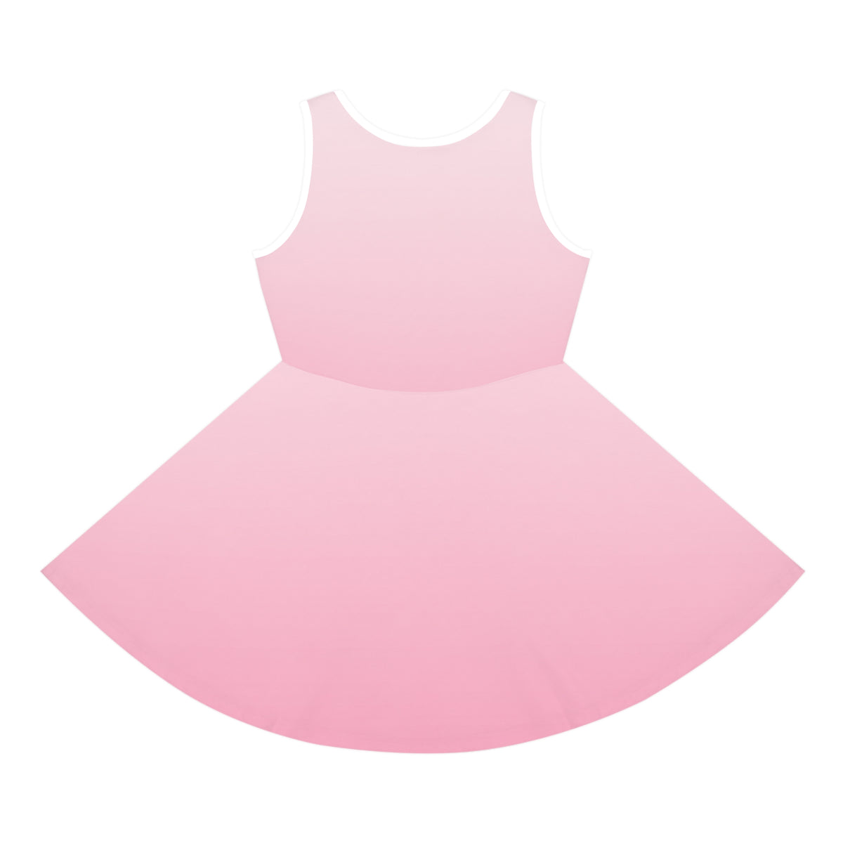 Girls’ Pink Sundress — 'Be Yourself' Cute Cartoon Sun Design