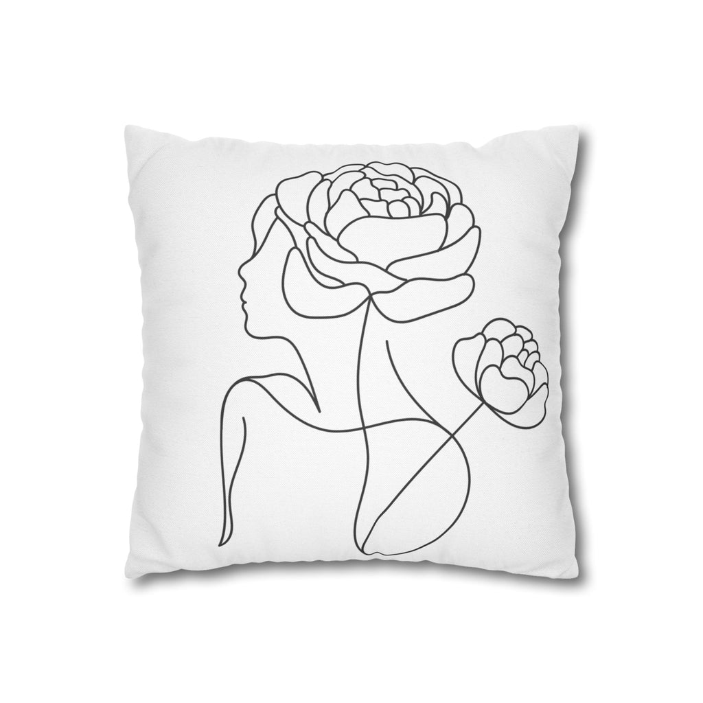 Spun Polyester Square Pillowcase