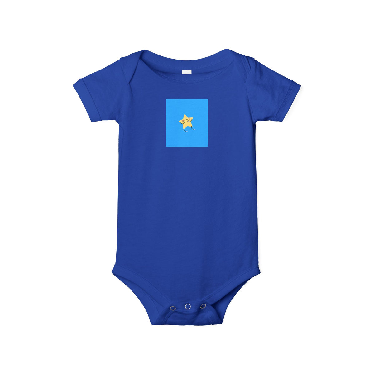Blue Star Baby Onesie — Infant Jersey One-Piece