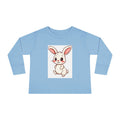 Cute Chubby Bunny Toddler Long Sleeve Tee | Baby Rabbit Illustration