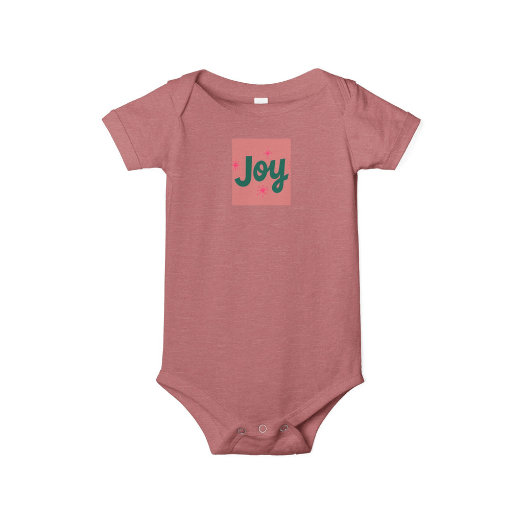 Infant One-Piece — "Joy" Holiday Baby Bodysuit