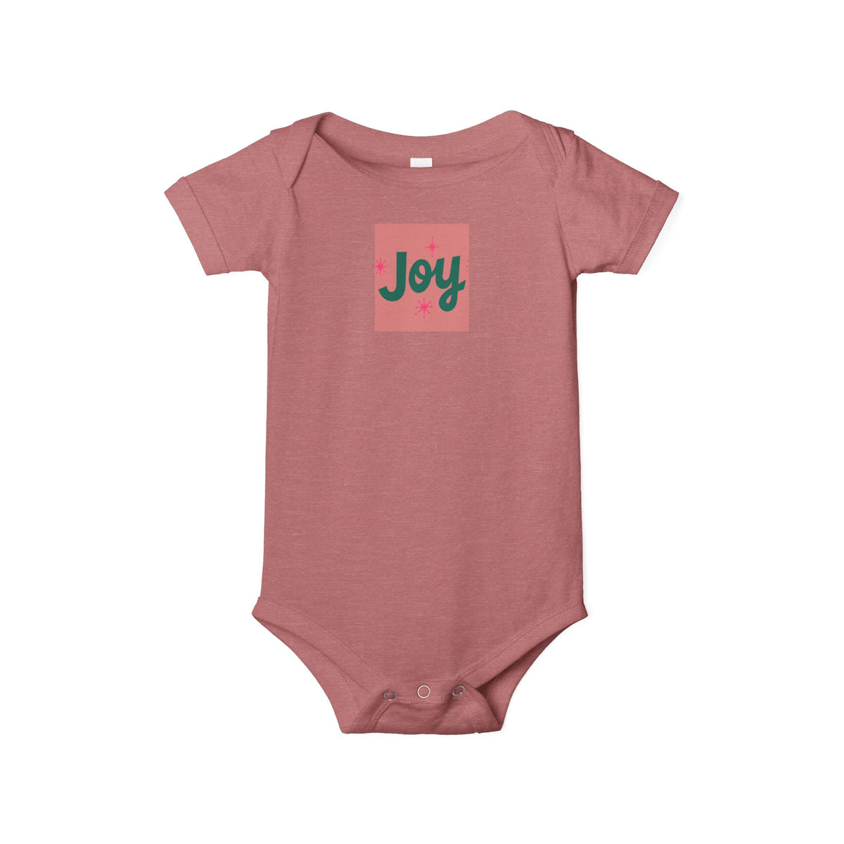 Infant One-Piece — "Joy" Holiday Baby Bodysuit