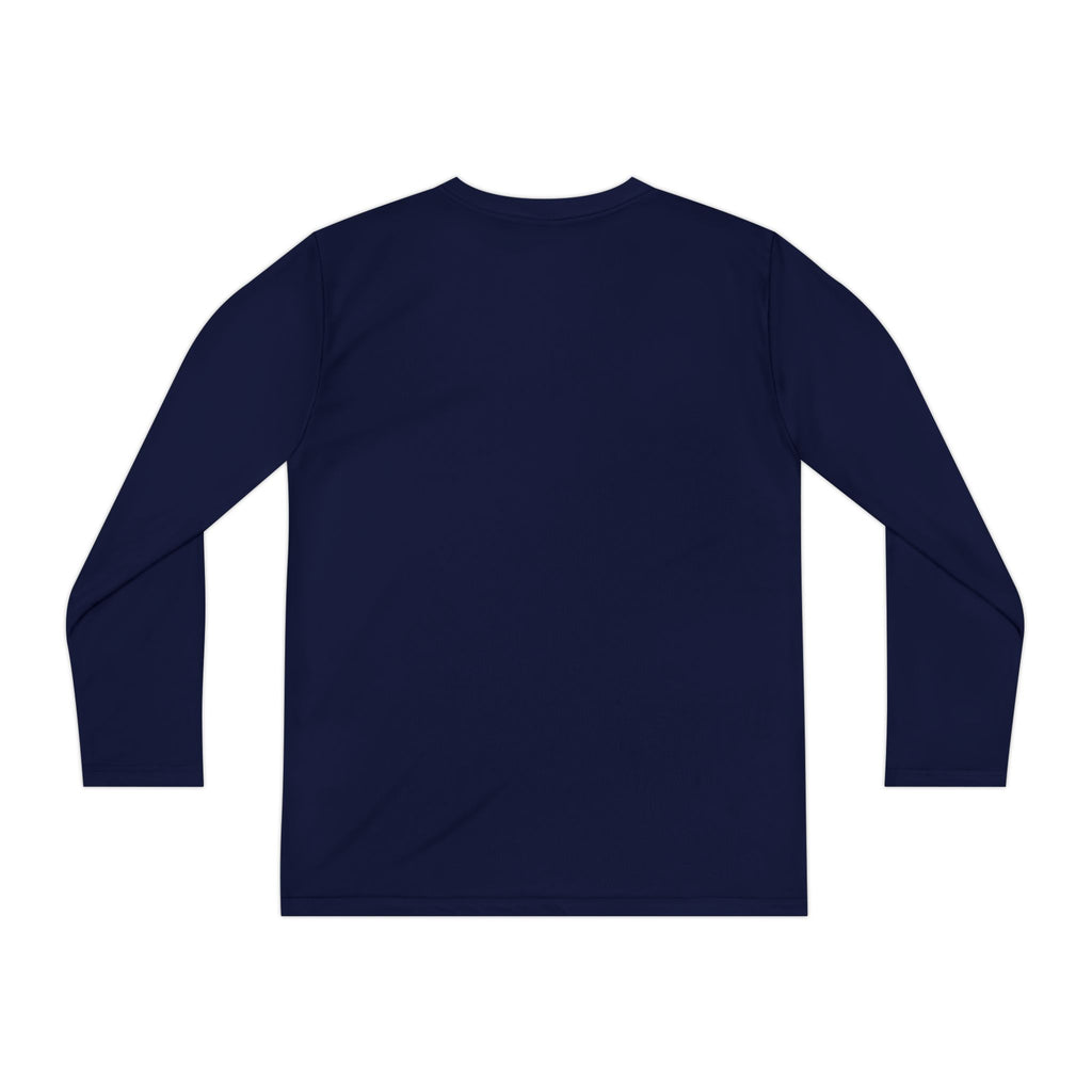 Youth Long Sleeve Tee — 'Off Campus' Hockey Couple Graphic