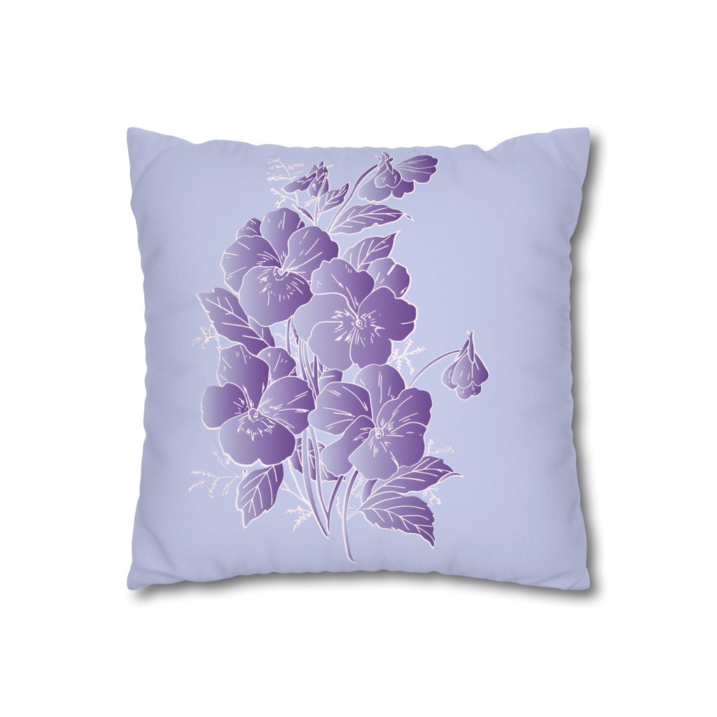 Faux Suede Square Pillowcase