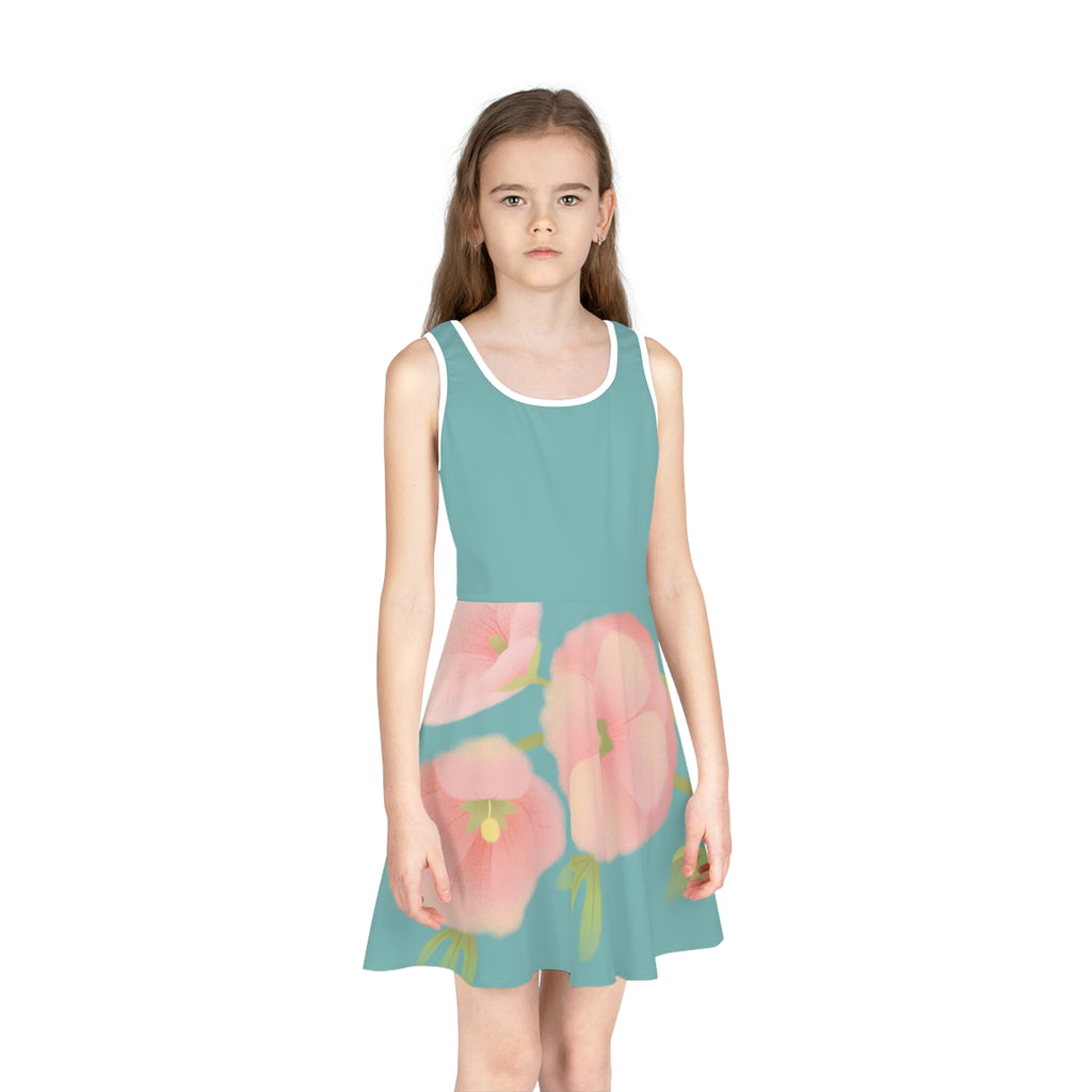 Girls' Sleeveless Sundress (AOP)