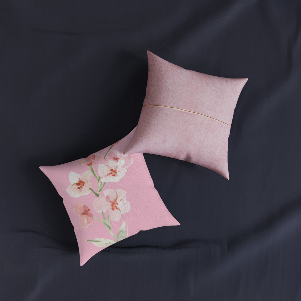 Square Pillow - Pink Back