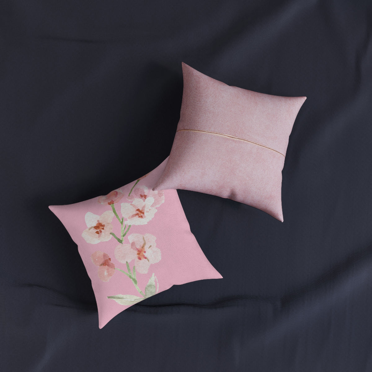 Square Pillow - Pink Back