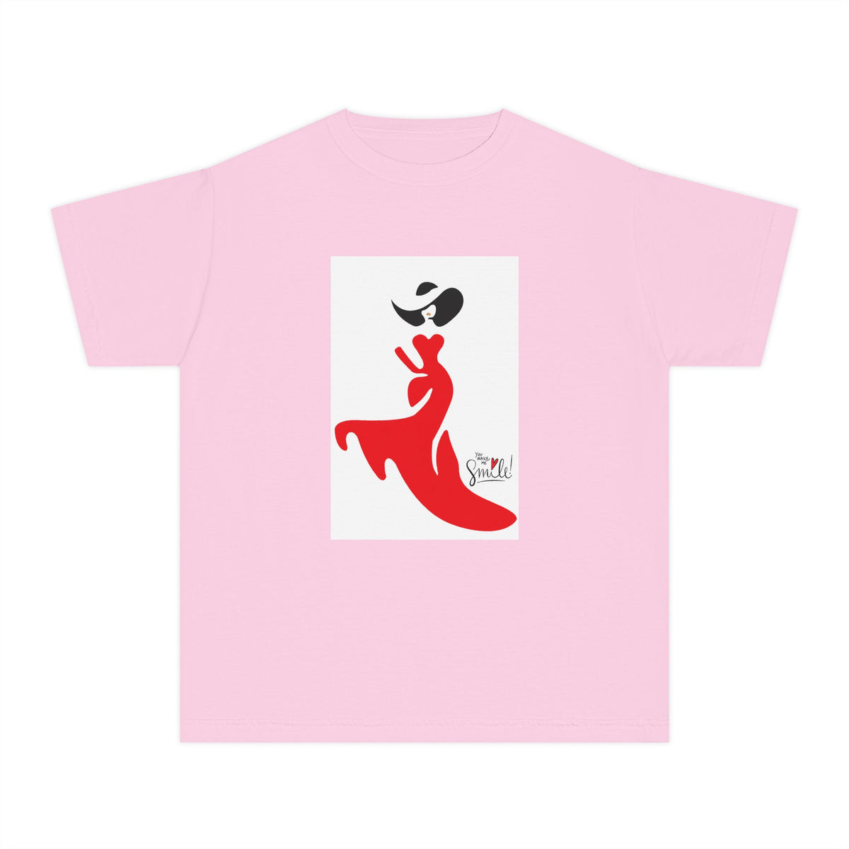 Youth Tee — Red Flamenco Dancer Graphic