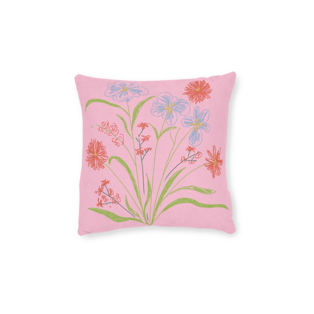 Square Pillow - Pink Back