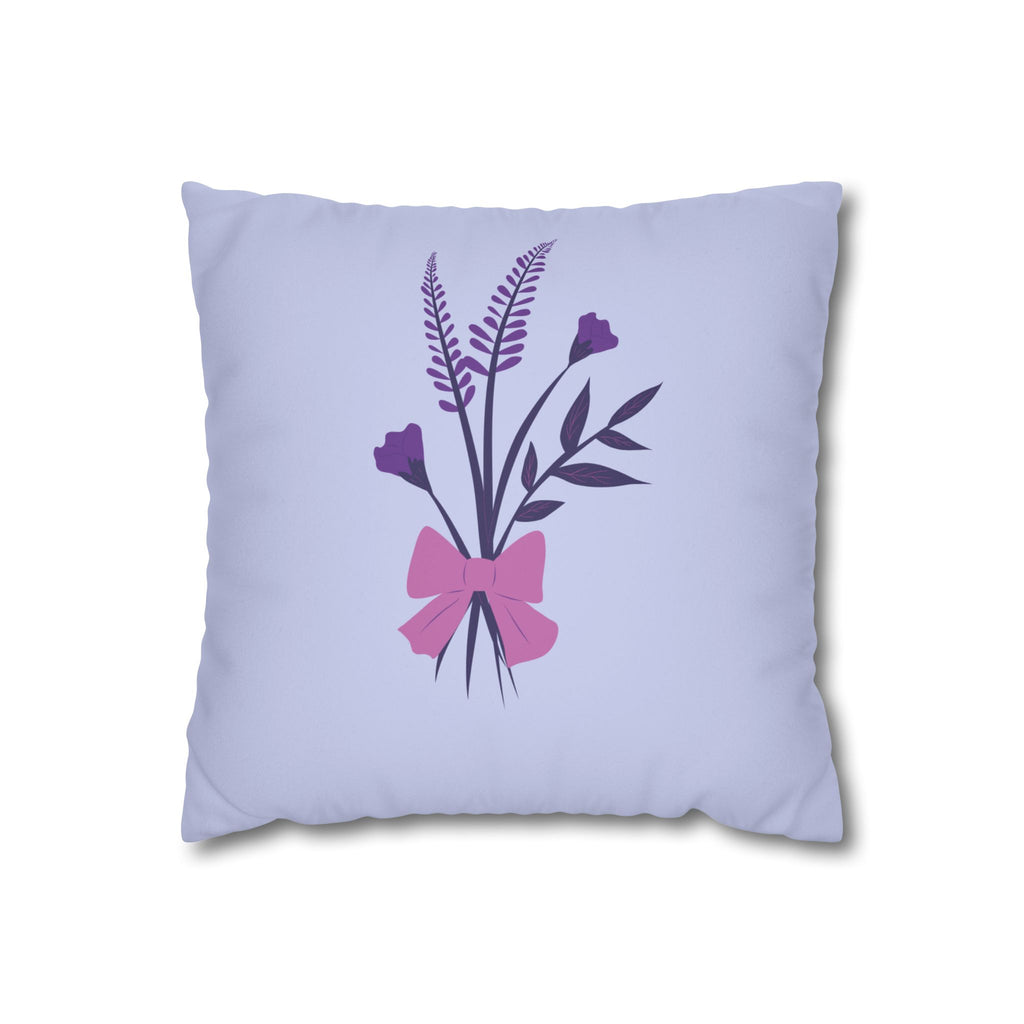 Faux Suede Square Pillowcase