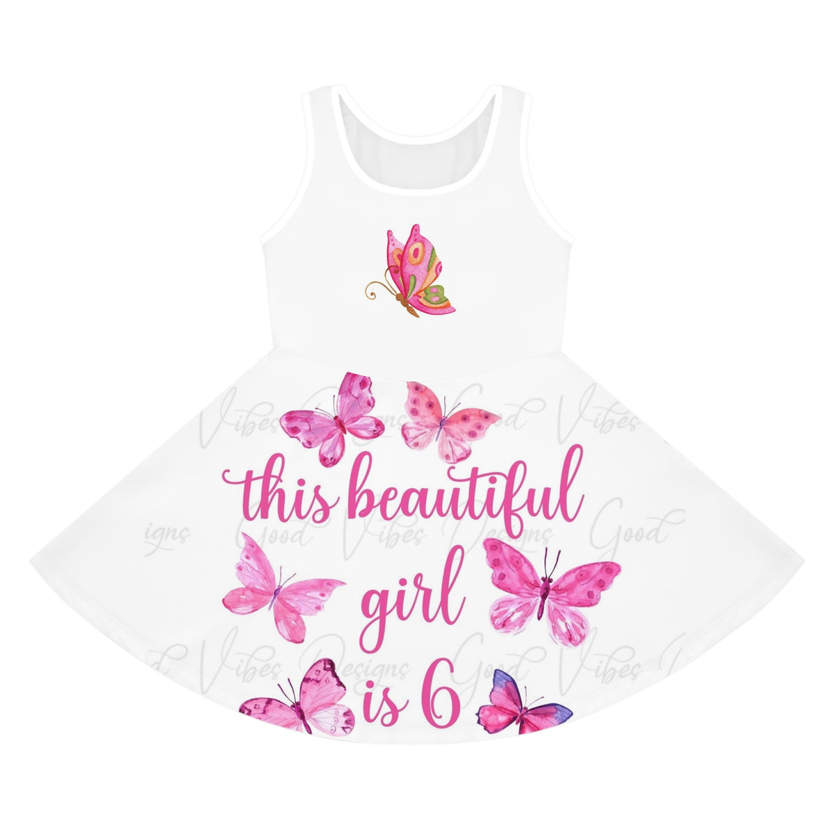 Girls' Sleeveless Sundress (AOP)
