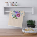 Floral Bouquet Tea Towel — 'A Gift for Mom' Cotton Kitchen Towel