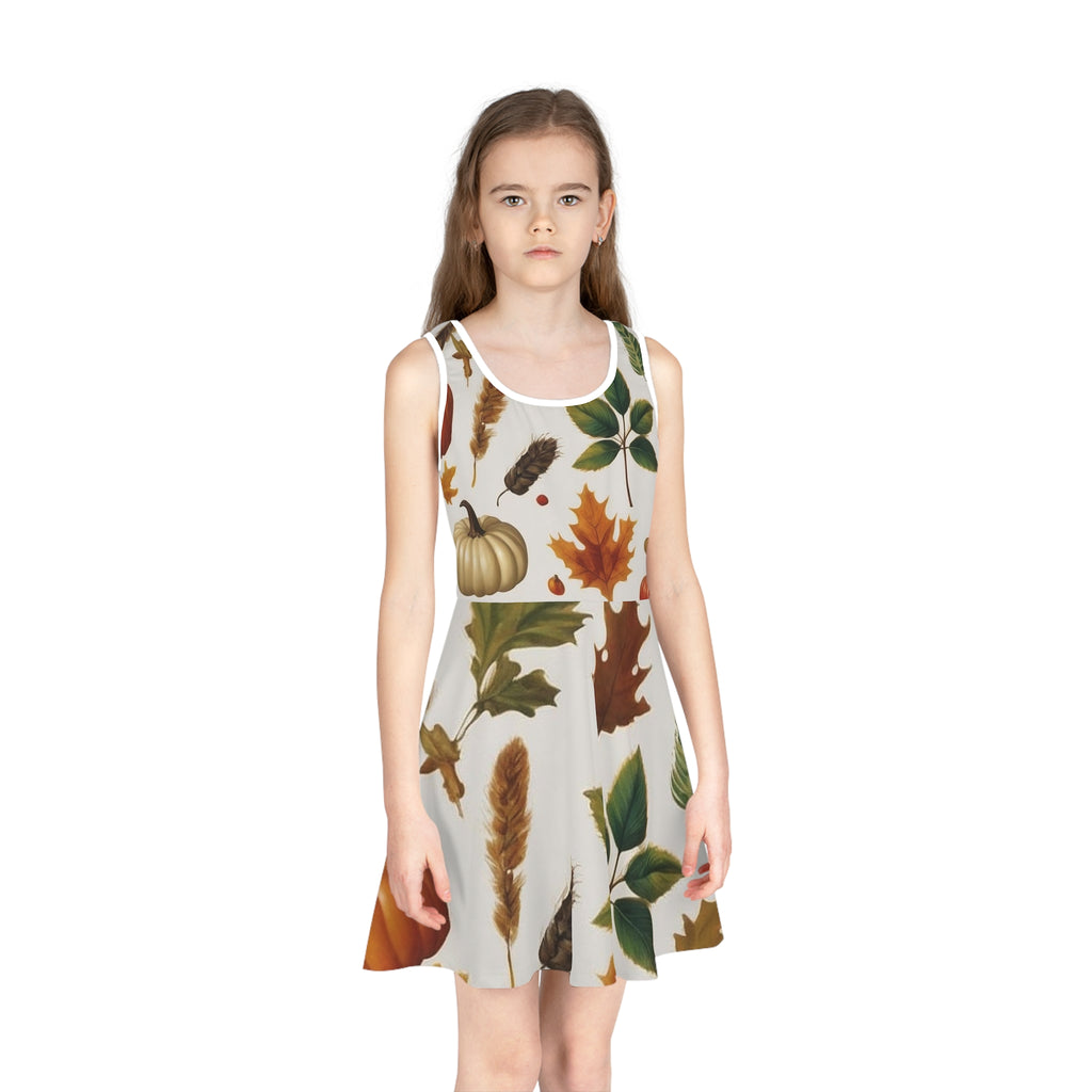 Girls' Sleeveless Sundress (AOP)