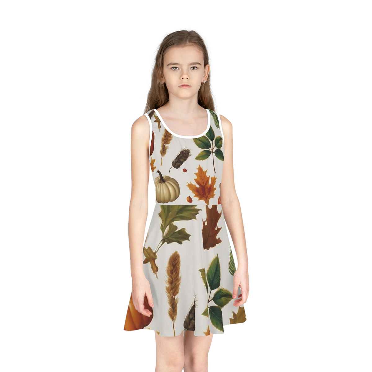 Girls' Sleeveless Sundress (AOP)