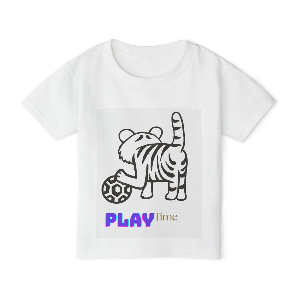 Toddler T-Shirt — Playtime Tiger Soccer Graphic